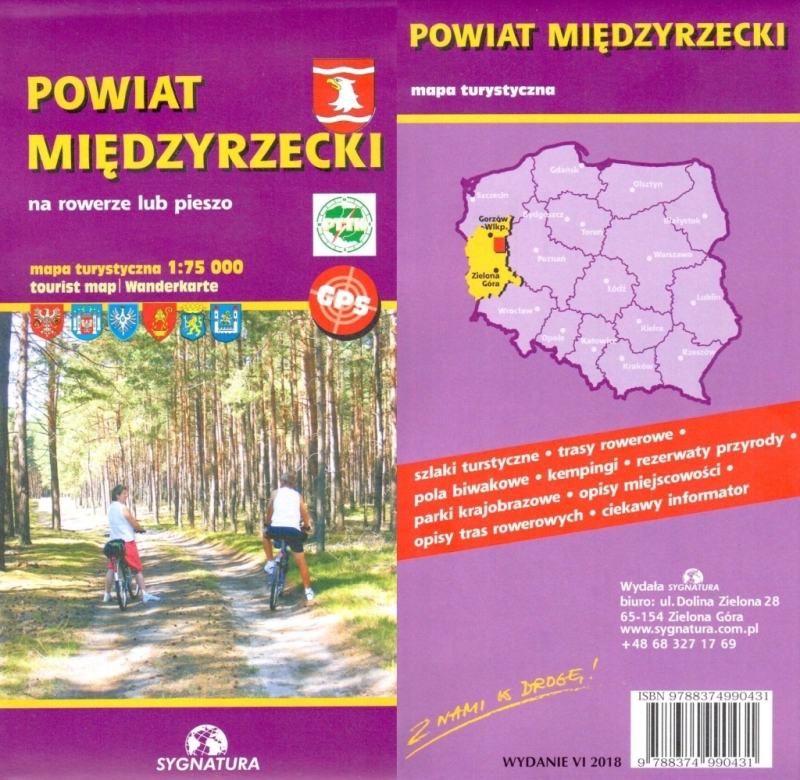 Ilustracja do informacji: Mapa turystyczna Powiatu