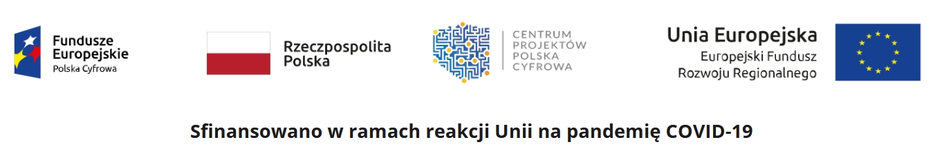 Logo Funduszy Europejskich, RP, Centrum Projektów Polska Cyfrowa