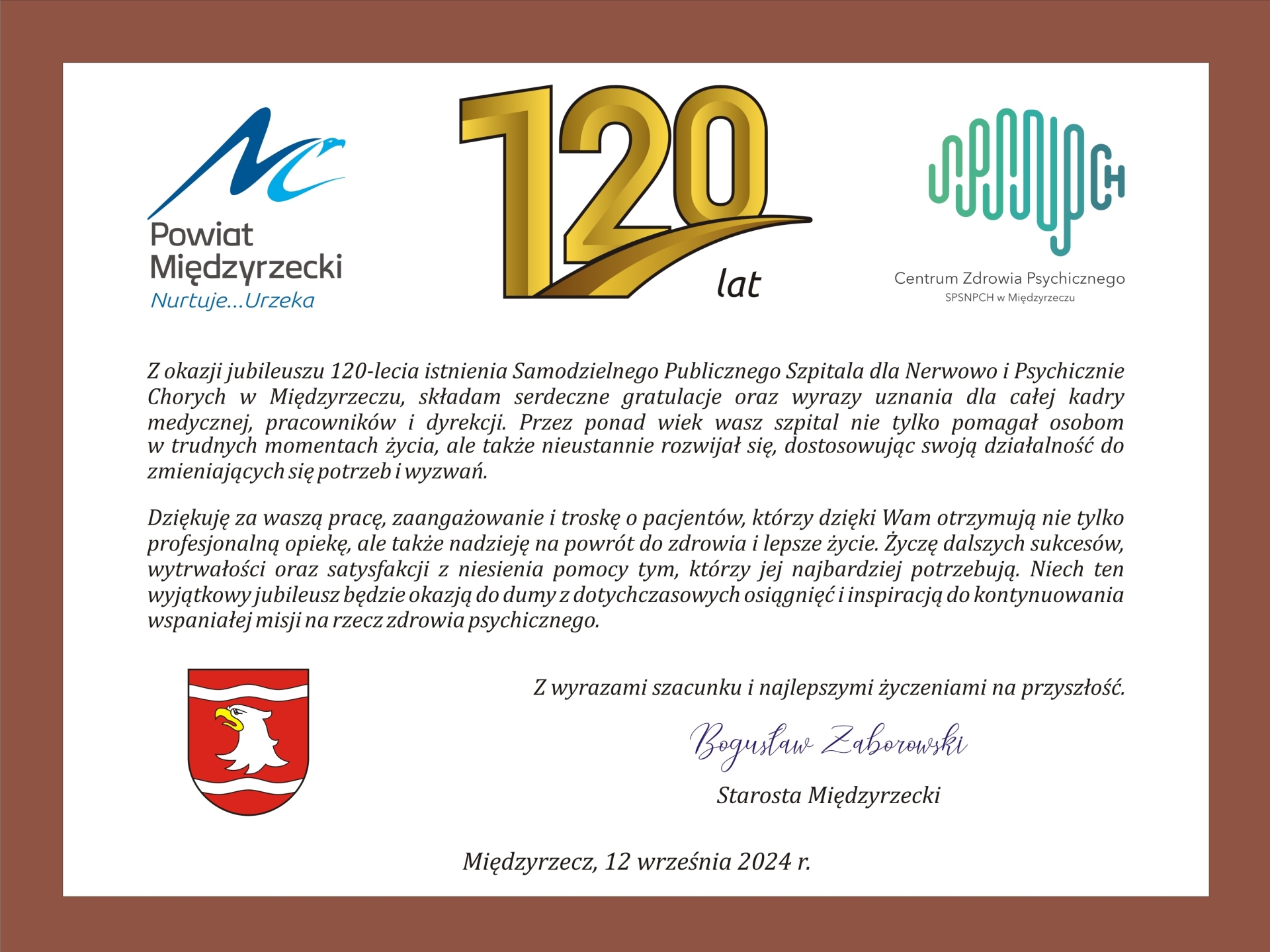 Obchody jubileuszowe szpitala w Obrzycach